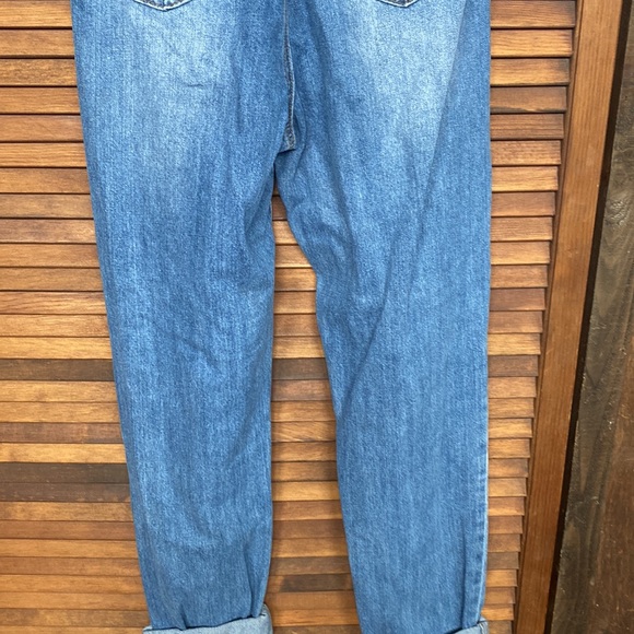 Missguided High Rise Ripped Blue Jeans - Picture 8 of 9